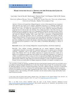 Make your mouth agua: idioms and the integrated hypothesis