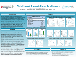 Alcohol Effects on Human Gene Expression