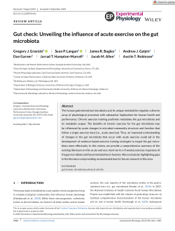 Gut check: Unveiling the influence of acute exercise on the gut microbiota