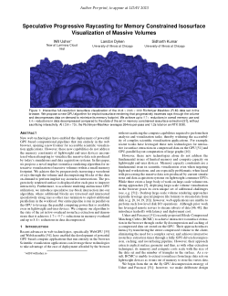 Speculative Progressive Raycasting for Memory Constrained Isosurface Visualization of Massive Volumes