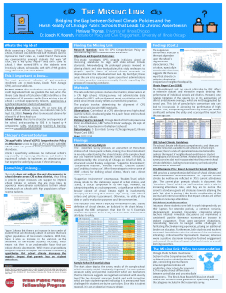 The Missing Link: Bridging the Gap between School Climate Policies and the Harsh Reality of Chicago Public Schools that Leads to Chronic Absenteeism
