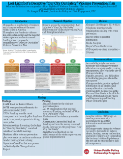 Lori Lightfoot’s Deceptive "Our City Our Safety" Violence Prevention Plan