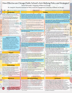 How Effective are Chicago Public School's Anti-Bullying Policy and Strategies?