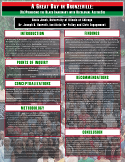 A Great Day in Bronzeville: (Re) Producing the Black Imaginary with Decolonial AestheSis