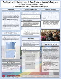 The Death of the Gayborhood: A Case Study of Chicago’s Boystown