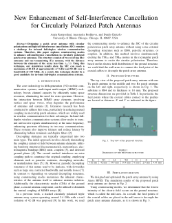 New Enhancement of Self-Interference Cancellation for Circularly Polarized Patch Antennas