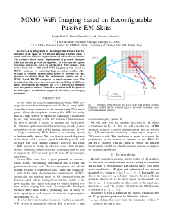 MIMO WiFi Imaging Based on Reconfigurable Passive EM Skins