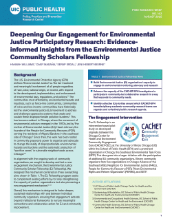 Deepening Our Engagement for Environmental Justice Participatory Research: Evidence-informed Insights from the Environmental Justice Community Scholars Fellowship