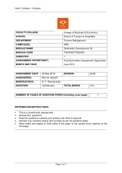 Destination Development 3A