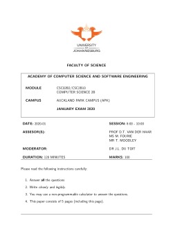 Computer Science 2B (Supp)