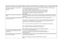Open access initiatives in Zimbabwe : case of academic libraries