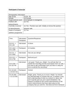 Thematic analysis of retrenchments impact