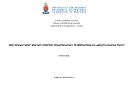 Perspectives of occupational therapy students on participating in the i-DOT project, a global online collaborative learning experience