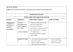 The transitioning of learners from the Foundation to the Intermediate Phase in public schools