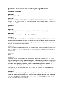 The adoption of digital platforms in e-government : development of a framework