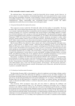 Supplementary chapter and frequency data on sustainability-oriented economic models