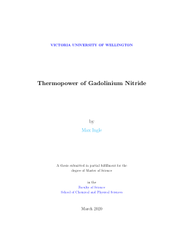 Thermopower of Gadolinium Nitride