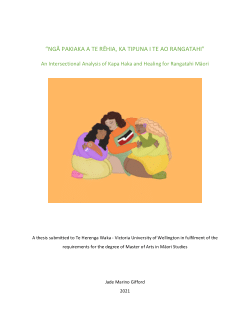 “Ngā pakiaka a Te Rēhia, ka tipua i te ao rangatahi” An Intersectional Analysis of Kapa Haka and Healing for Rangatahi Māori