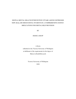 Digital Mental Health Intervention Uptake Among Distressed New Zealand High School Students in a Comprehensive Survey: Implications for Digital Help Provision