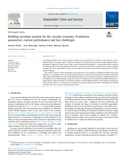 Building envelope systems for the circular economy; Evaluation parameters, current performance and key challenges