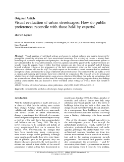 Visual evaluation of urban streetscapes: How do public preferences reconcile with those held by experts
