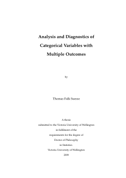 Analysis and Diagnostics of Categorical Variables with Multiple Outcomes