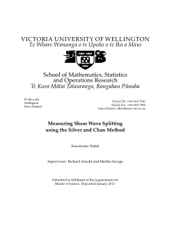 Measuring Shear Wave Splitting Using the Silver and Chan Method