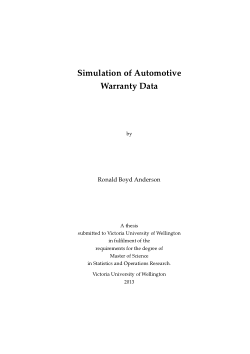 Simulation of Automotive Warranty Data