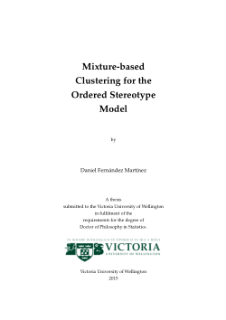 Mixture-based Clustering for the Ordered Stereotype Model