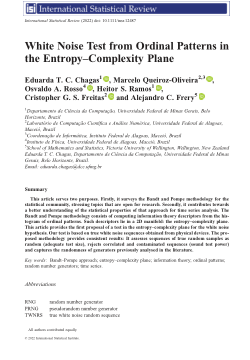 White Noise Test from Ordinal Patterns in the Entropy–Complexity Plane