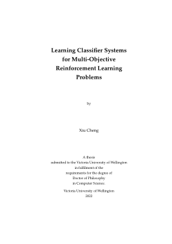 Learning Classifier Systems for Multi-Objective Reinforcement Learning Problems