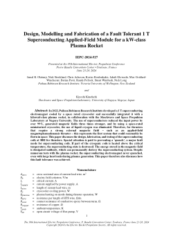 Design, Modelling and Fabrication of a Fault Tolerant 1 T Superconducting Applied-Field Module for a kW-class Plasma Rocket