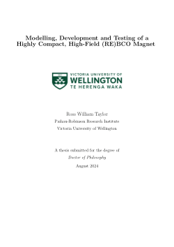 Modelling, Development and Testing of a Highly Compact, High-Field (RE)BCO Magnet