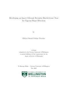 Developing an Insect Odorant Receptor Bioelectronic Nose
for Vapour-Phase Detection