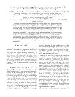 Efficient room-temperature magnetization direction detection by means of the enhanced anomalous Nernst effect in a Weyl ferromagnet