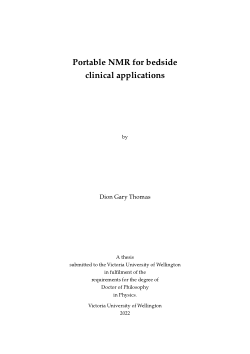 Portable NMR for bedside clinical applications