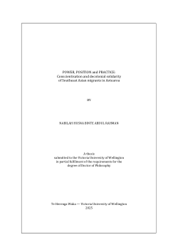 Power, Position and Practice: Conscientisation and decolonial solidarity of Southeast Asian migrants in Aotearoa