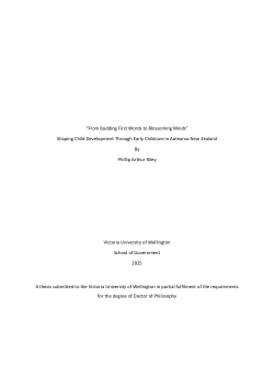 “From Budding First Words to Blossoming Minds”
Shaping Child Development Through Early Childcare in Aotearoa New Zealand