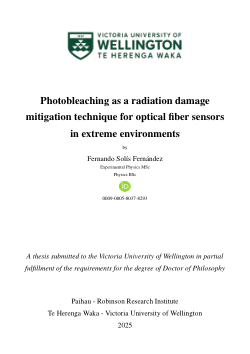 Photobleaching as a Radiation Damage Mitigation Technique for Optical Fiber Sensors in Extreme Environments