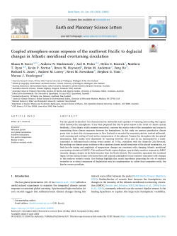 Coupled atmosphere-ocean response of the southwest Pacific to deglacial changes in Atlantic meridional overturning circulation