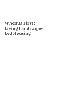 Whenua-First Living Landscape-Led Development