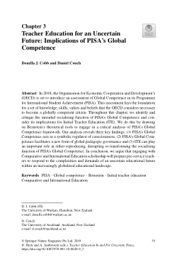 Teacher Education for an Uncertain Future: Implications of PISA’s Global Competence