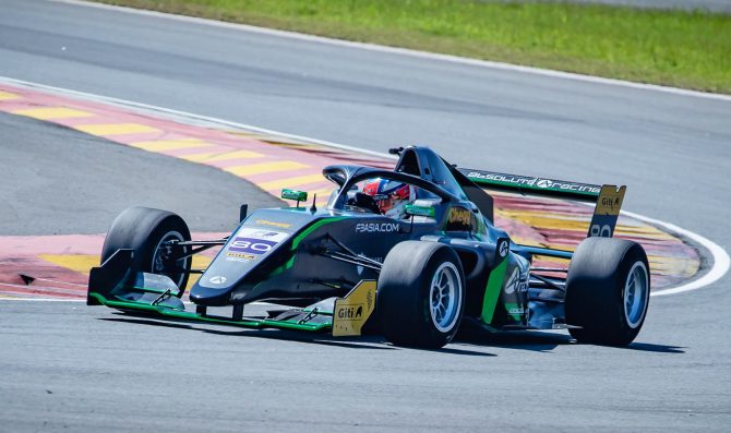 Absolute Racing celebrates first win