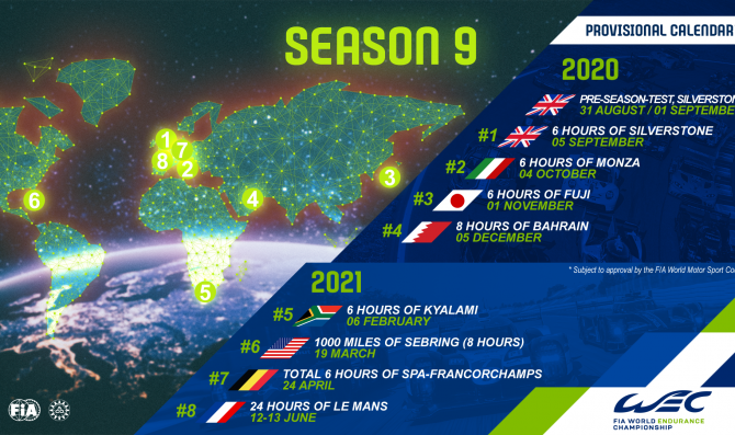 FIA WEC 2020/2021 unveiled