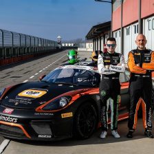 Maino-Piccioli con la Cayman di Ebimotors