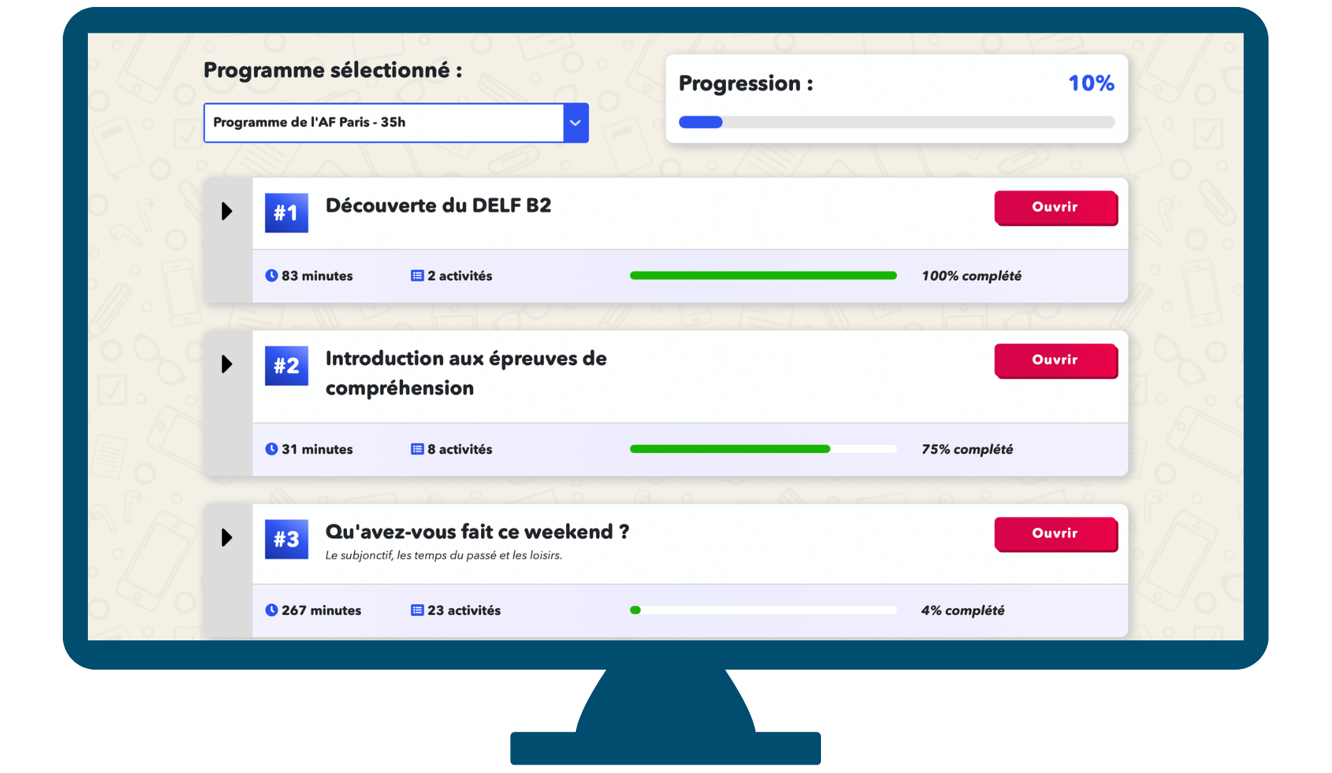 prep exercice