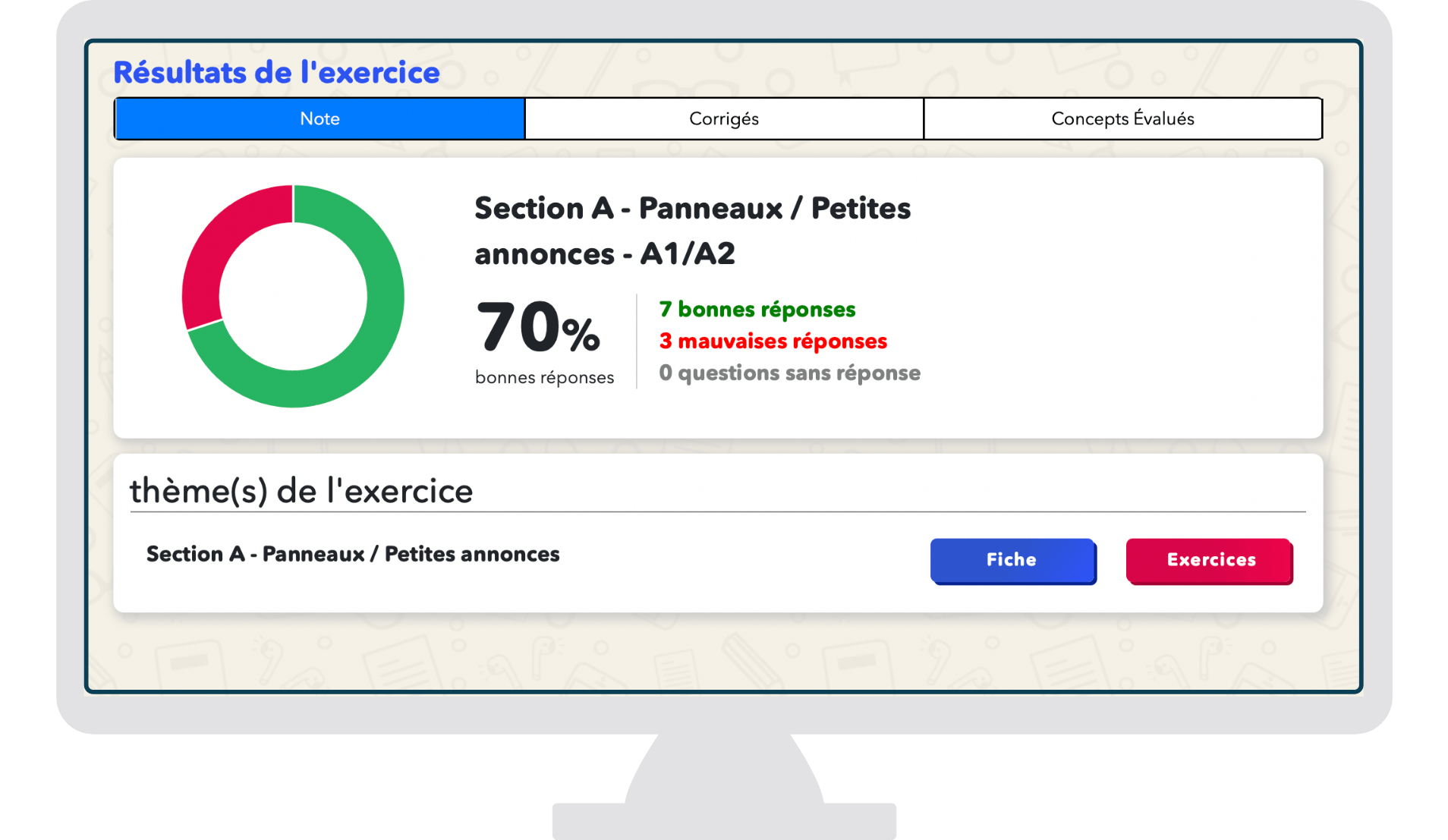 prep exercice