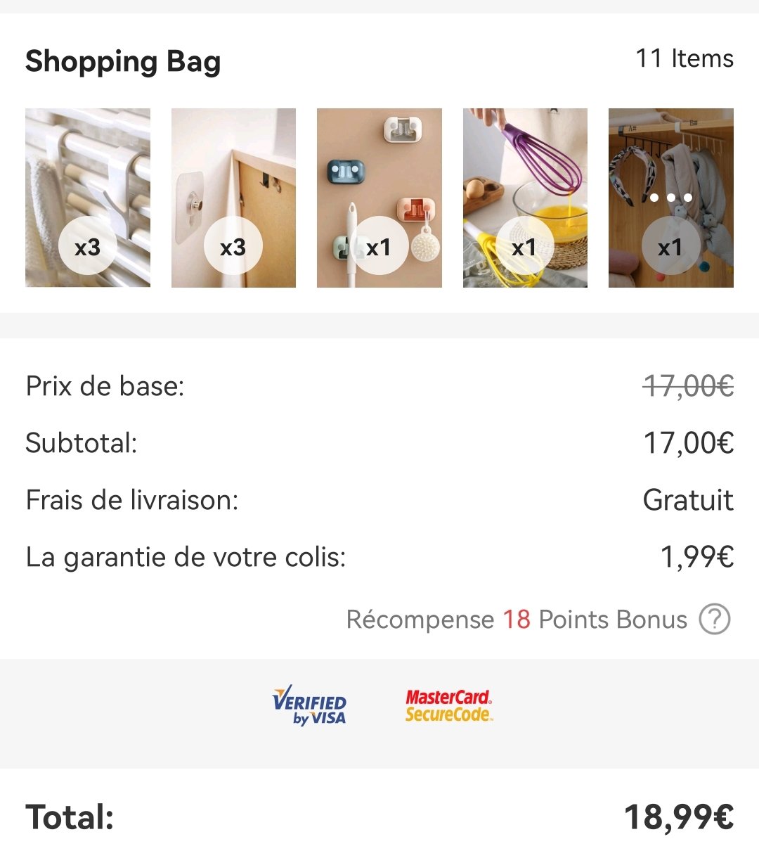 garantie colis ?