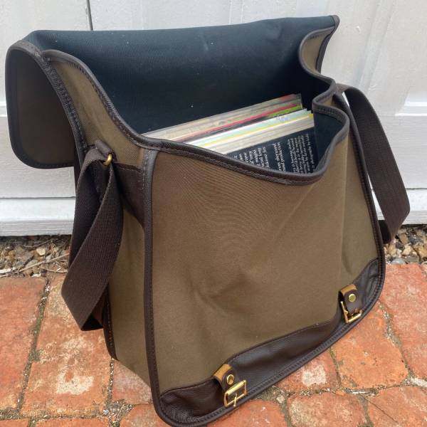 Record Bag Canvas and Leather Record Bag Pressure Sounds