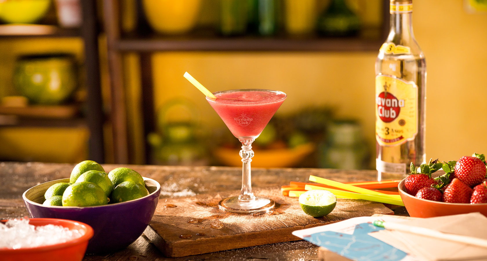 Recette daïquiri aux fruits Cocktails au rhum Havana Club